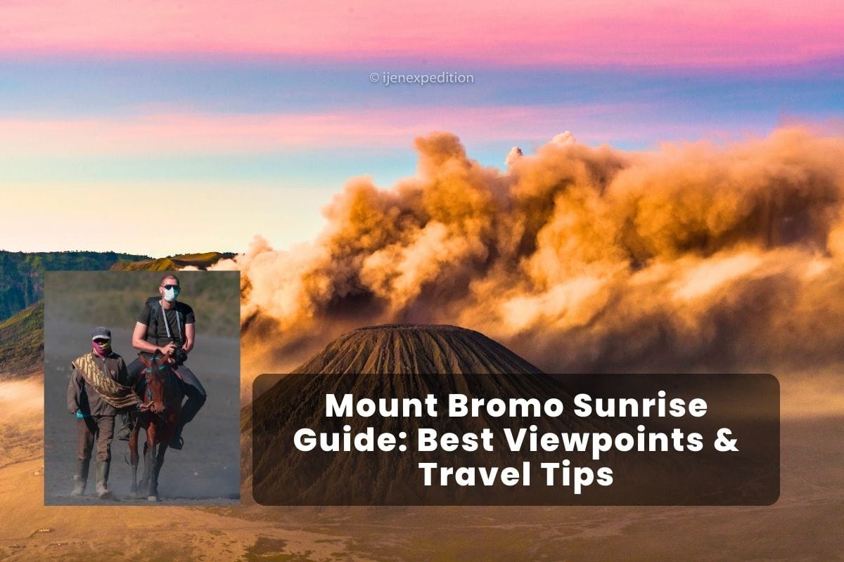 Mount Bromo sunrise view from Penanjakan viewpoint in Bromo Tengger Semeru National Park