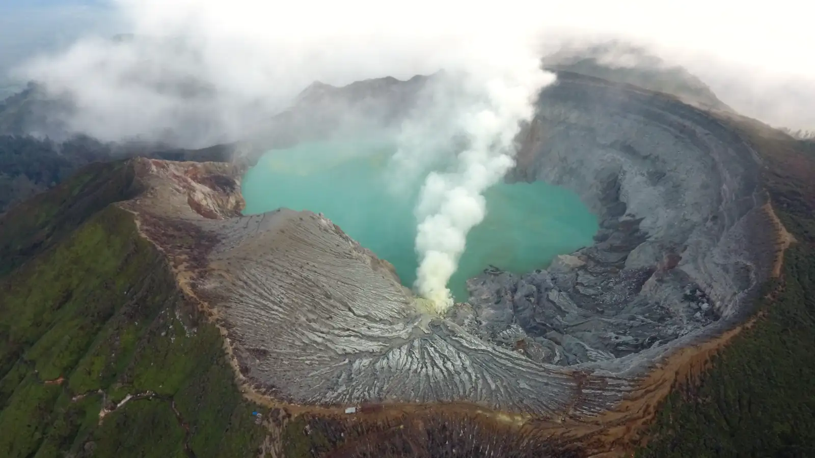 Ijen Crater Tour from Munduk Bali Ijen Crater Sunrise View from the Rim