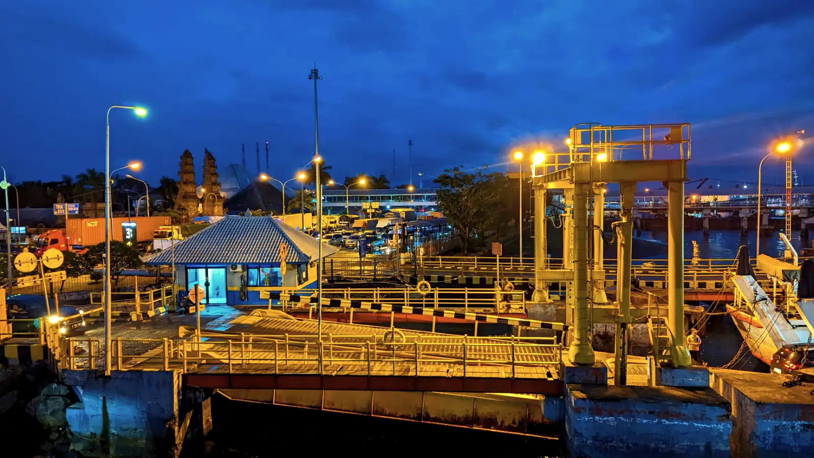 Navigating the ferry terminal at Ketapang Harbor Ketapang Harbor ferry crossing from Bali to Java with public ferry and Gilimanuk logistics