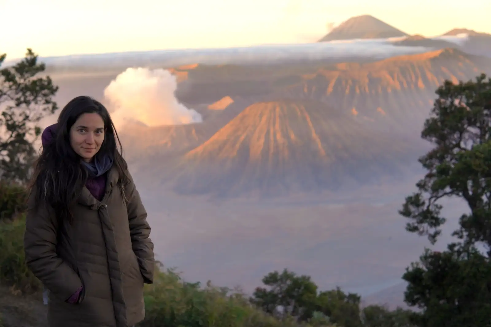 Sunrise view of Mount Bromo after a long overnight transfer from Bali