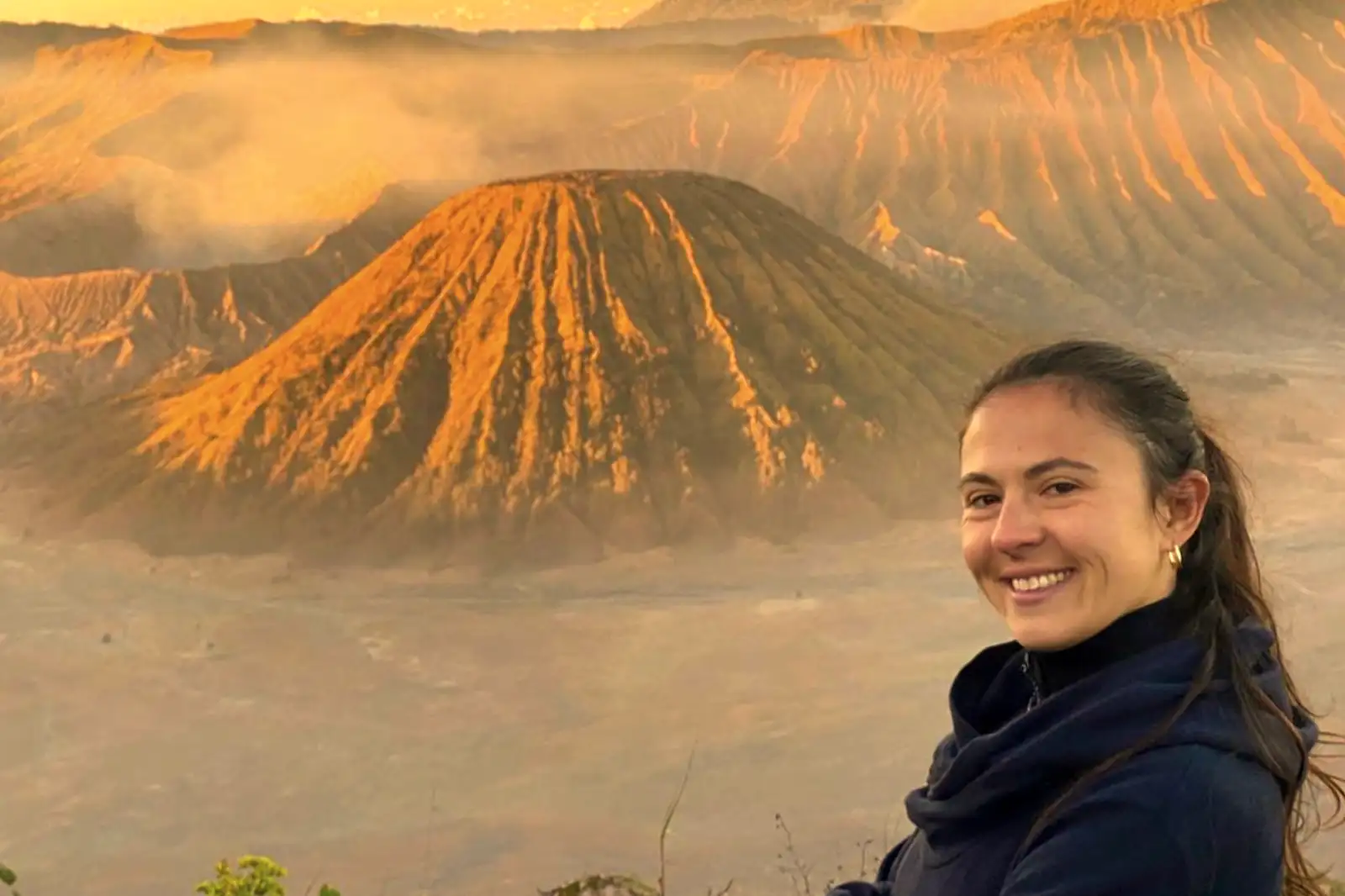 Mount Bromo sunrise panorama